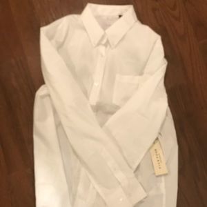 NWT! White Oxford cotton button-down